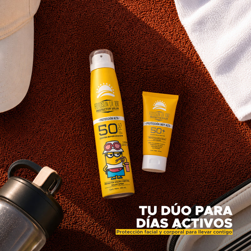 Protector Solar Minions Bruma Seca FOTOSUN UV 100 a SPF 50+ Spray 200ML