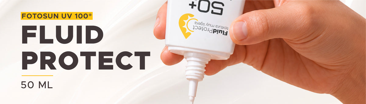 Protector Solar Fluid Protect FPS 50+ Fotosun UV 100® | Protector Solar UVA, UVB y Luz Azul