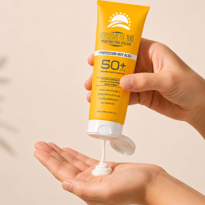 Protector Solar Facial & Corporal Fotosun 100UV 50+ 125ml