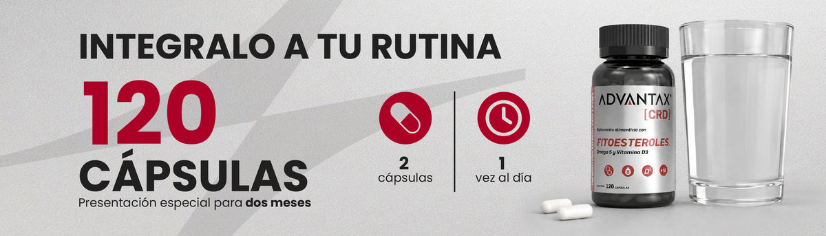 Advantax® CRD 120 Cápsulas | Fitoesteroles, Omega 5 y Vitamina D