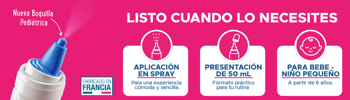Rinomär® Bebé Spray Nasal con Boquilla Pediátrica | Agua de Mar para Bebés desde 3 Meses