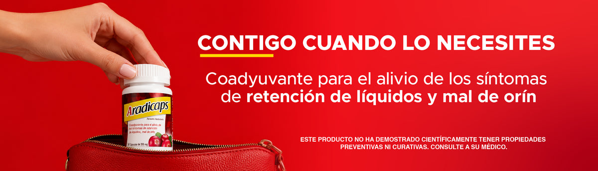 Aradicaps® Remedio Herbolario 30 Cápsulas | Alivio de la Retención de Líquidos y Mal de Orín