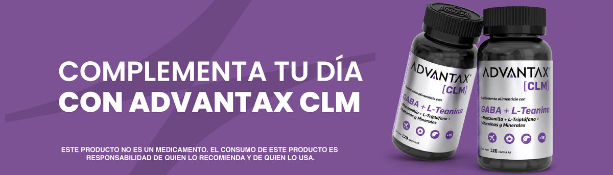 Advantax® CLM 120 Cápsulas | Con Magnesio , vitamina B ,GABA, L-Teanina, L-Triptófano