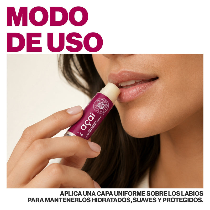 Balsamo Labial Acai   Dr Akerman´s 4.5g