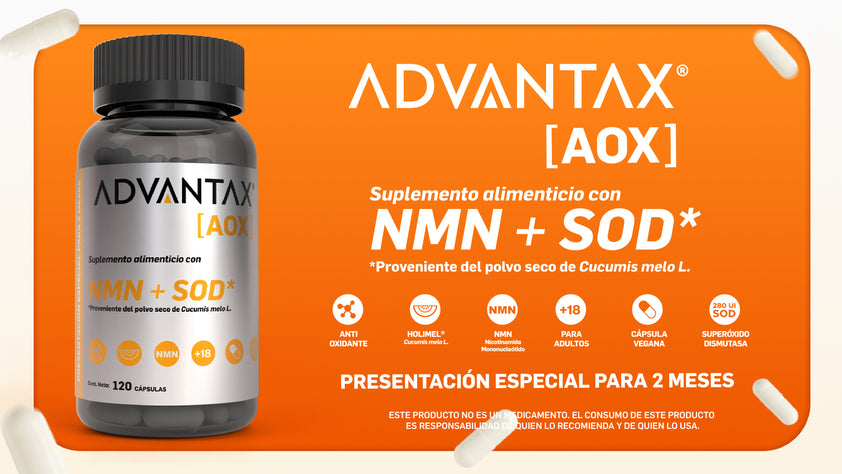 AOX, Suplemento alimenticio con Cucumis 120 cápsulas