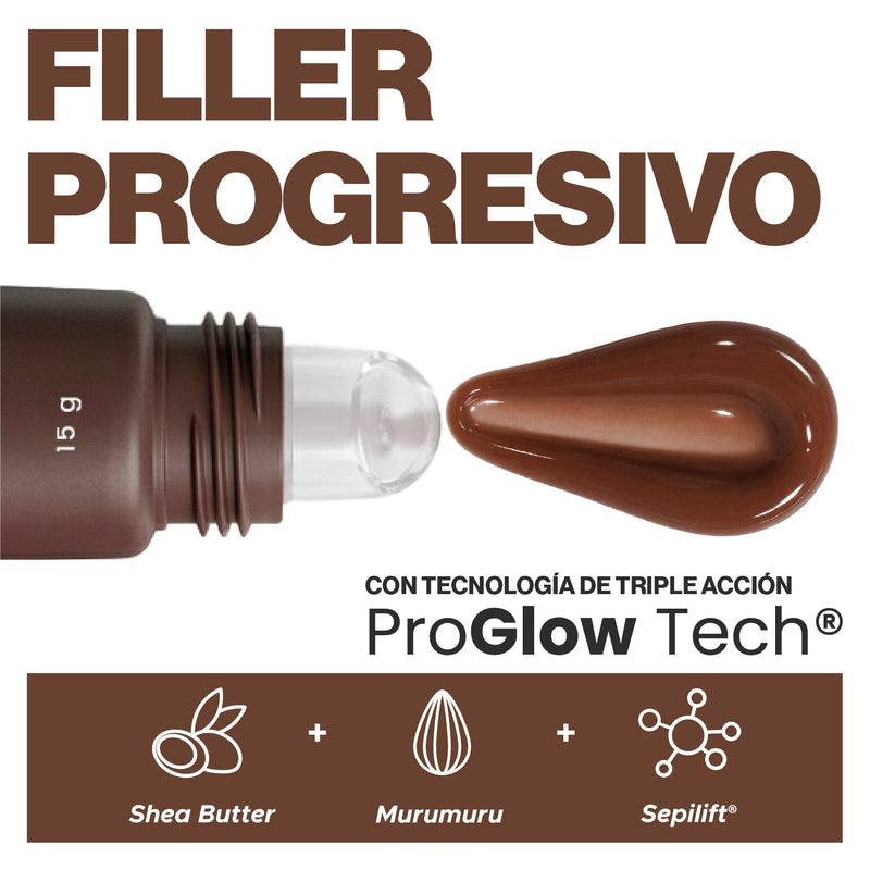 Lip Glow Serum Hot Chocolate Dr Akerman´s Ultra Hidratante Filler Progresivo No pegajoso