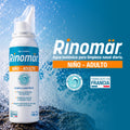 Rinomär® Adultos y Niños Spray Nasal con Agua de Mar Isotónica | Limpieza y Descongestión Natural