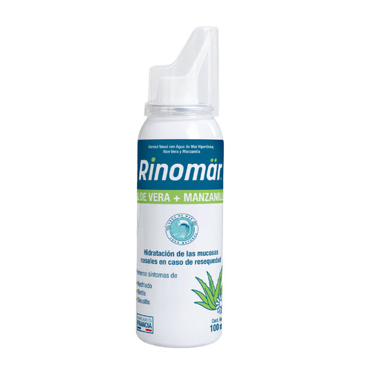 Rinomär® Aloe Vera + Manzanilla Spray Nasal | Hidratación y Alivio para la Resequedad Nasal
