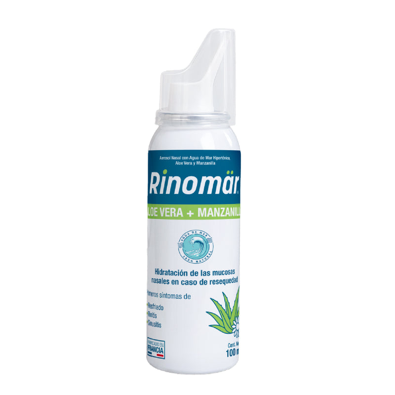Rinomär® Aloe Vera + Manzanilla Spray Nasal | Hidratación y Alivio para la Resequedad Nasal