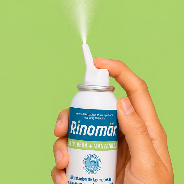 Rinomär® Aloe Vera + Manzanilla Spray Nasal | Hidratación y Alivio para la Resequedad Nasal