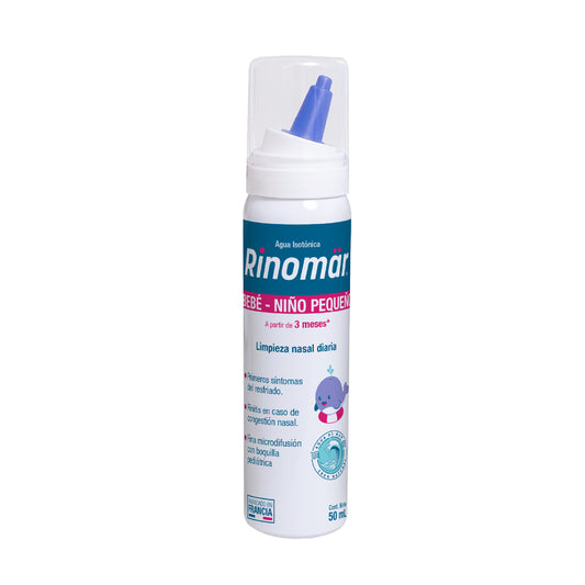 Rinomär® Bebé Spray Nasal con Boquilla Pediátrica | Agua de Mar para Bebés desde 3 Meses