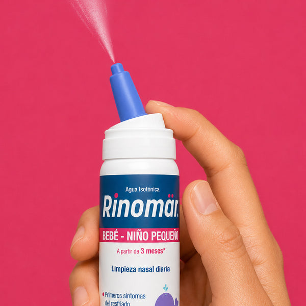 Rinomär® Bebé Spray Nasal con Boquilla Pediátrica | Agua de Mar para Bebés desde 3 Meses